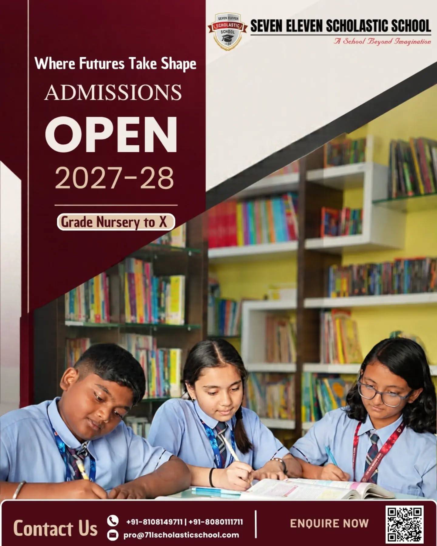 Admission Open Seven Eleven Scholastic School